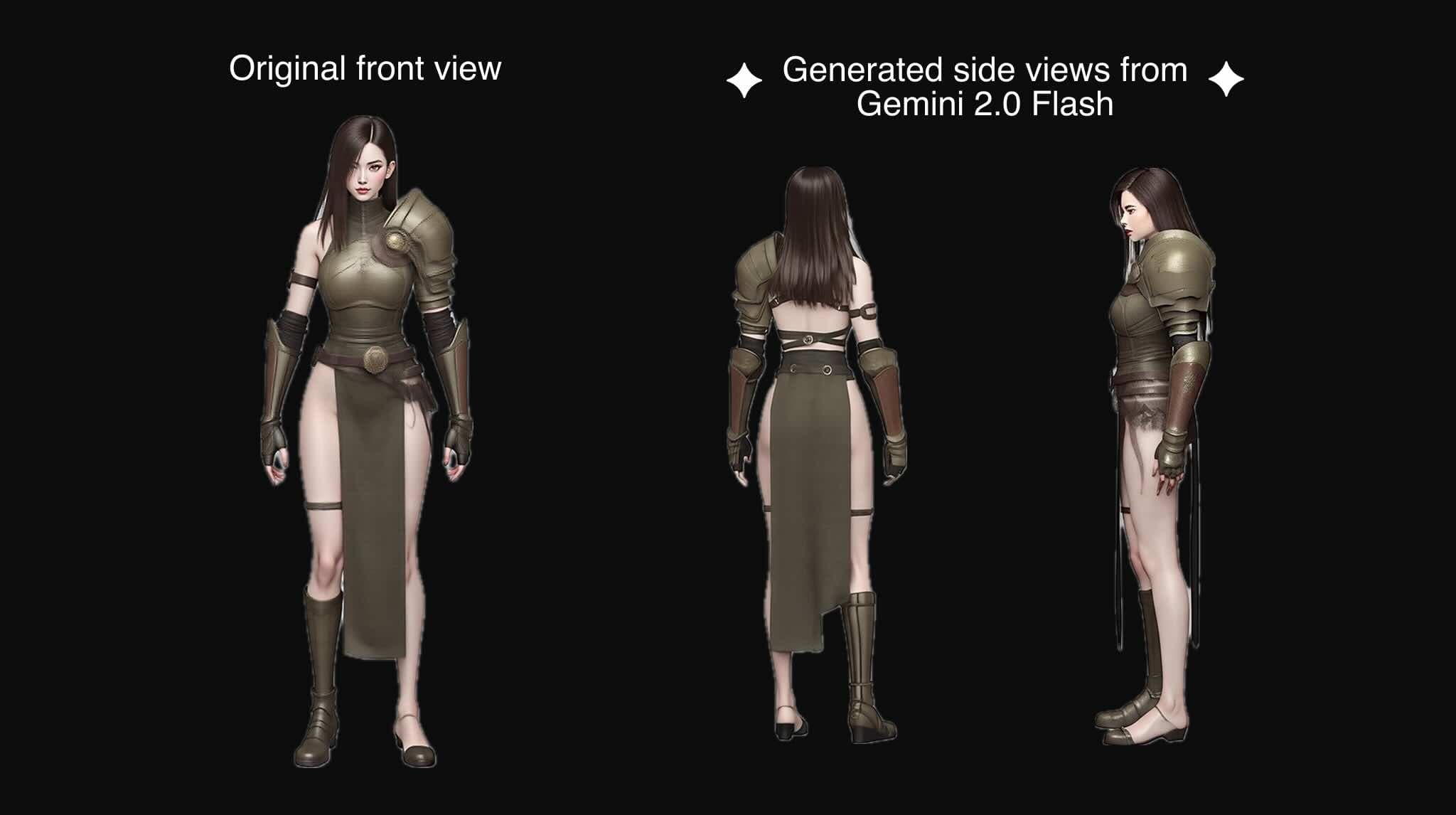 Example of creating coherent multiple views for 3D models